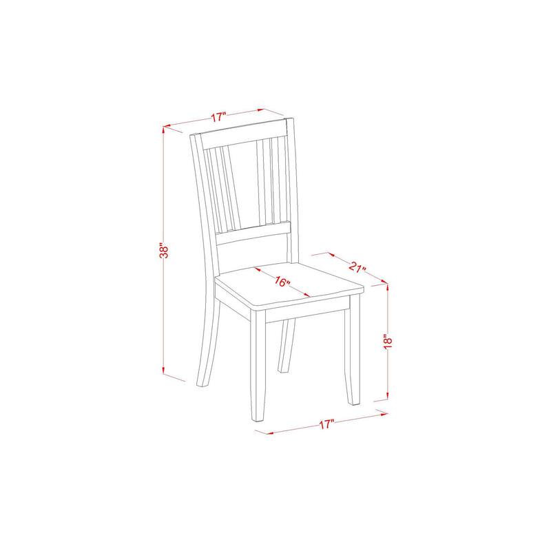 Round Kitchen Table Set with Dinette Chairs - 5 Piece Dining Room Table Set