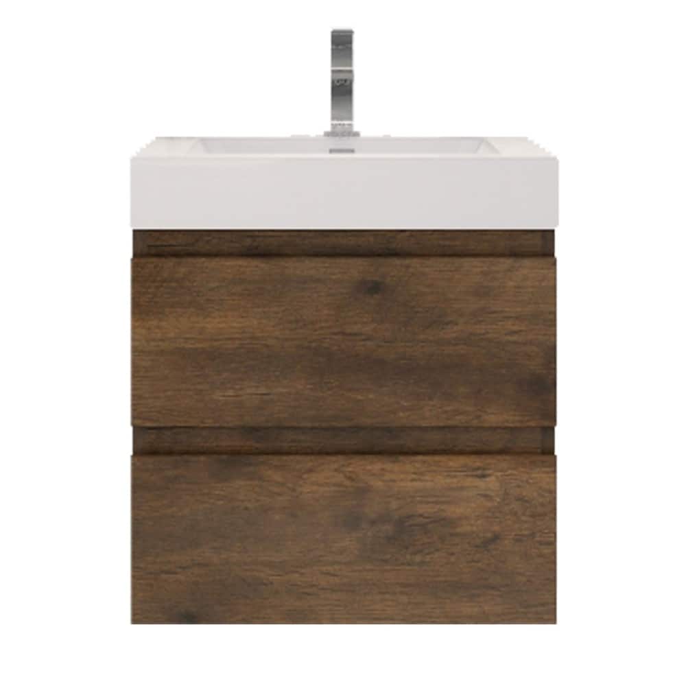 Baillie 24'' Wall-Mounted Vanity with Reinforced Acrylic Sink