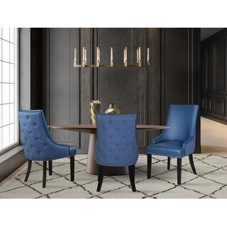 Top Product Reviews For Chic Home Cooper Pu Leather And Linen Dining Chair Set Of 2 22423949 Overstock
