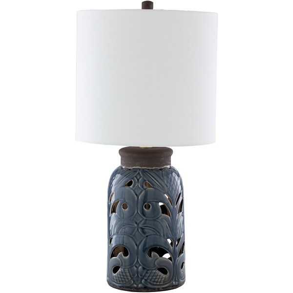 ceramic cut out table lamp