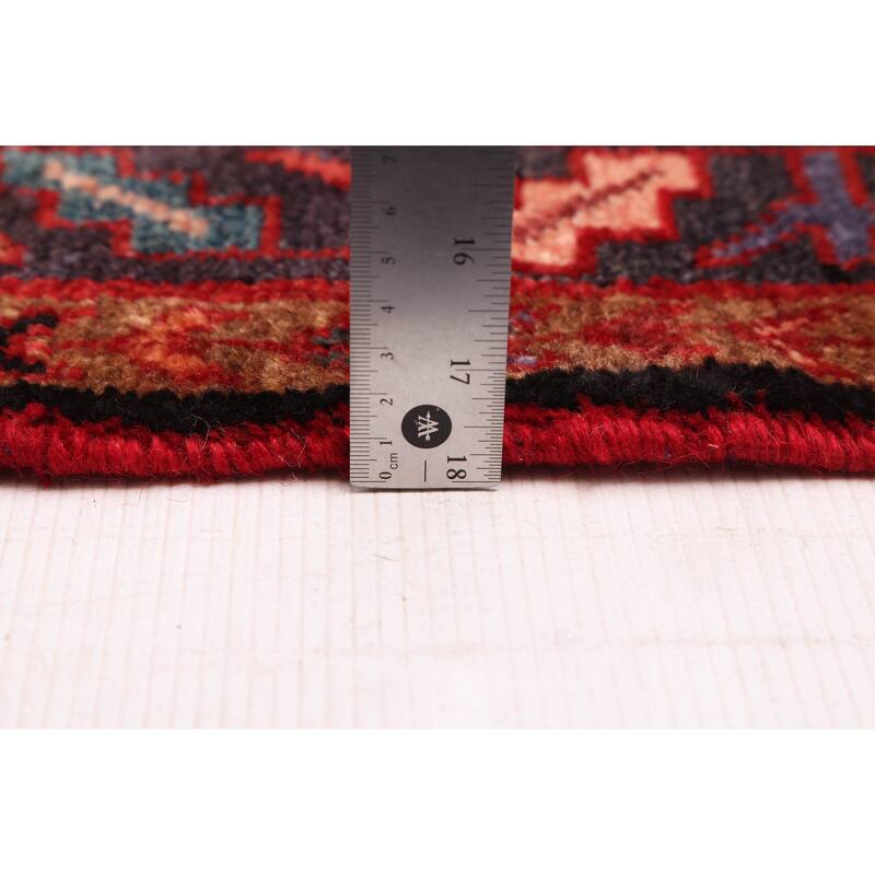 ECARPETGALLERY Hand-knotted Andelz Red Wool Rug - 4'0 x 10'6