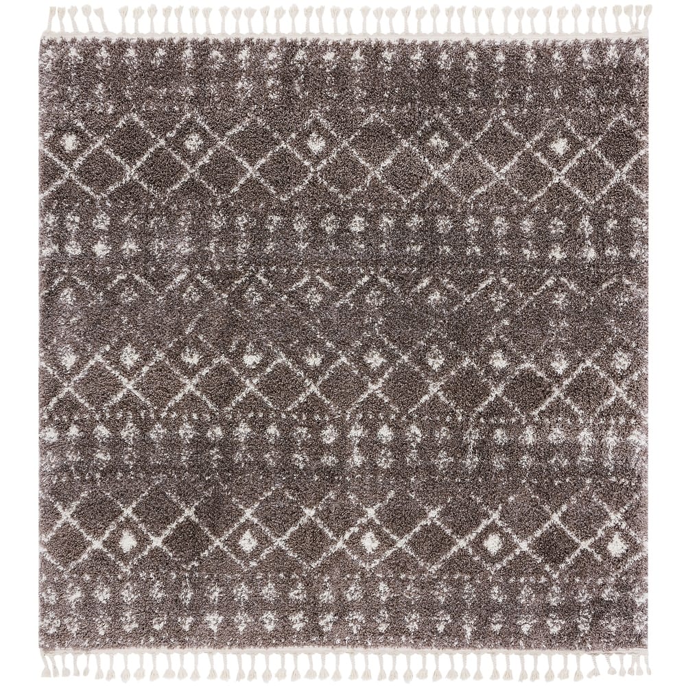 SAFAVIEH Berber Fringe Mirveta Liller Trellis Area Rug