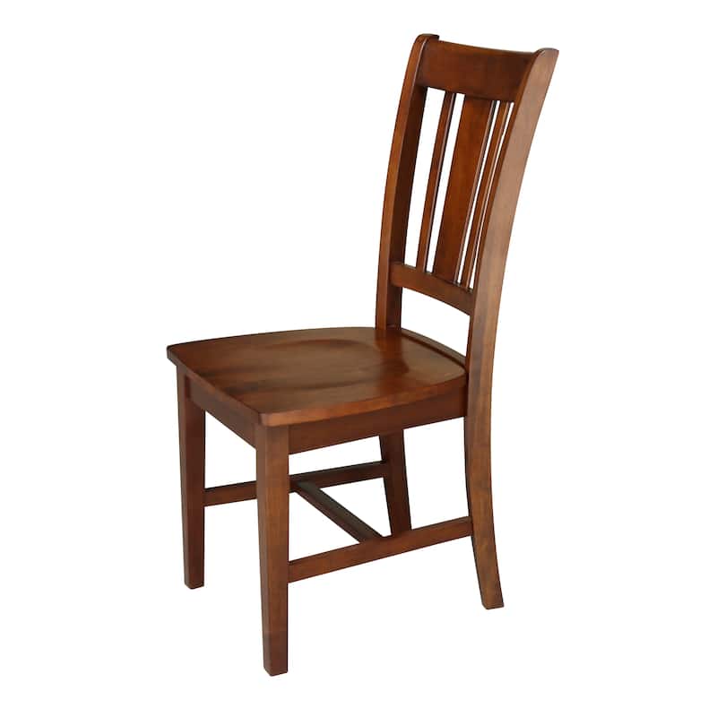 International Concepts Solid Wood San Remo Splatback Chairs - Set of 2