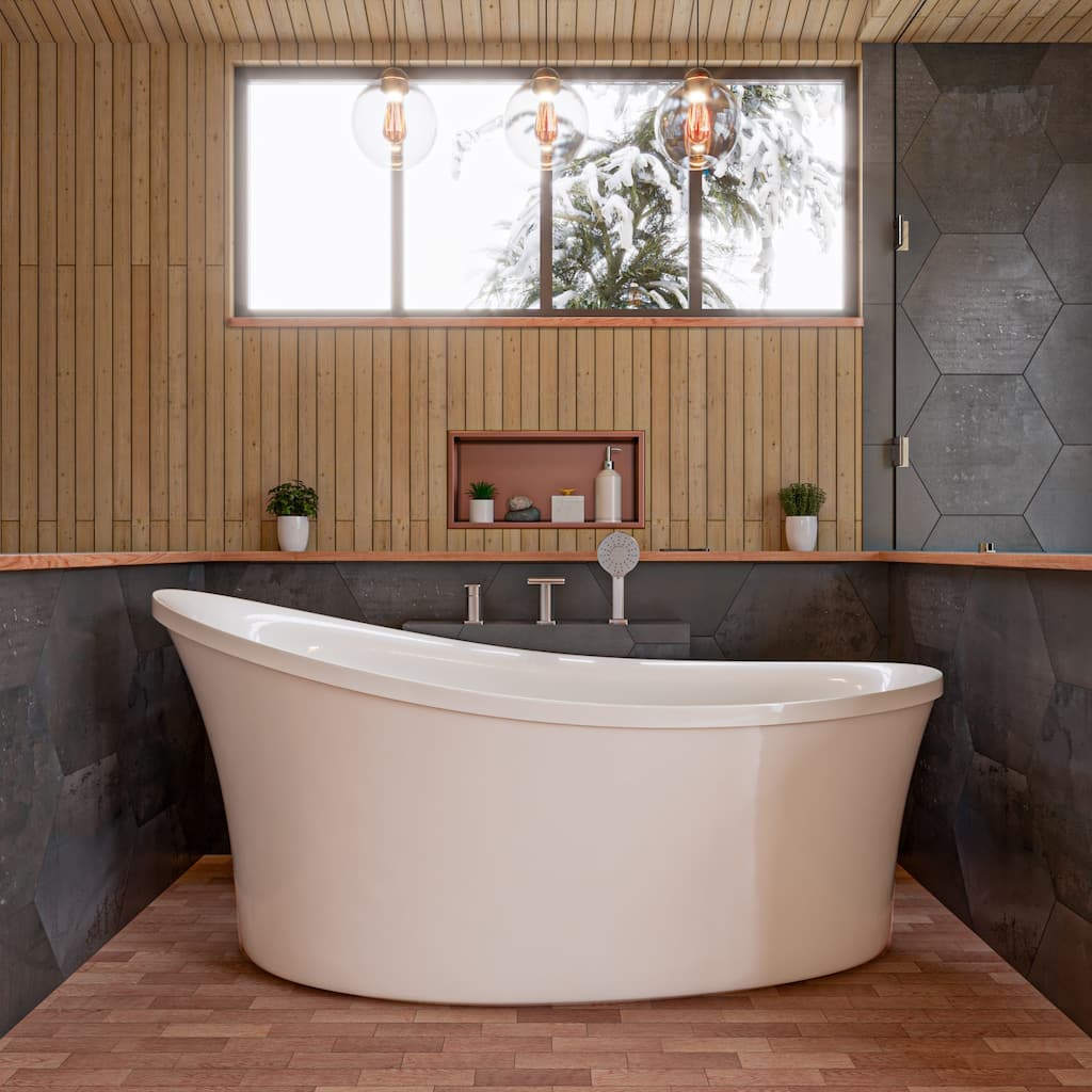 Eago 70-7/8" Air Bathtub for Free Standing Installation