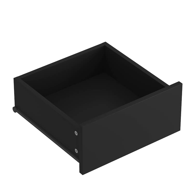 71.7" H Modern Wardrobe Closet with 2 Doors & 6 Drawers, Wooden Clothing Storage Cabinet with Hanging Rail