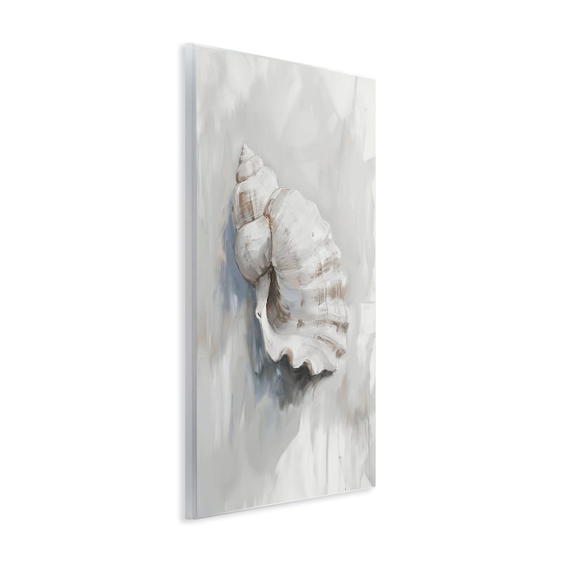 Stupell Neutral Curved Seashell Wall Plaque Art Design By Ramona Murdock