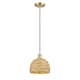 Option Satin Gold / Natural Rattan