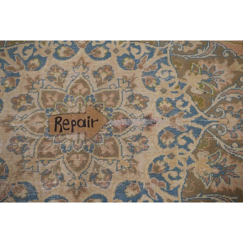 Najafabad Vintage Persian Area Rug Handmade Wool Carpet - 9'6" x 12'11"