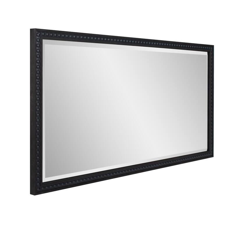 Beaded Dressing Mirror - Black - 54H x 30W x 4D