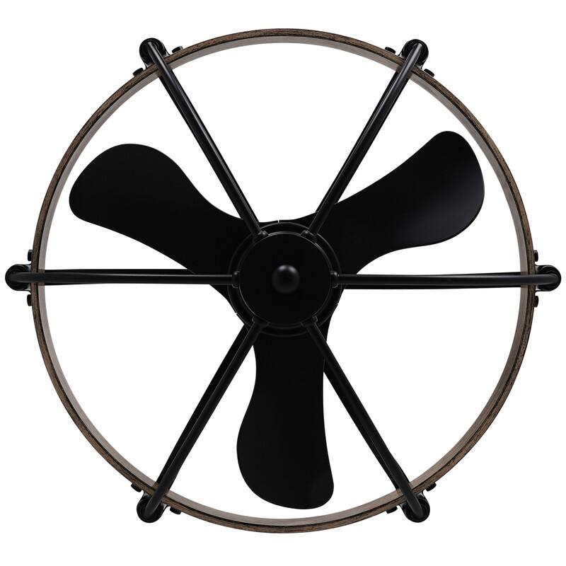 Farmhouse Modern Black LED Dimmable Ceiling Fan with Light and Remote Control 3 ABS Blades DC Motor for Bedroom Living Room