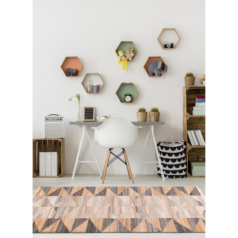 Ankara FW Grey Kilim 5'4" x 7'6" - 5'4 x 7'6