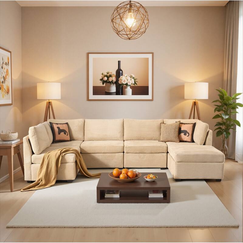 ​​OVIOS Modern Minimalist Fabric Sofa​