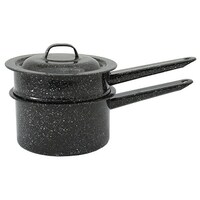 Granite-Ware 6150 Porcelain-On-Steel Double Boiler, 1.5 Qt - 1.5 Quart ...