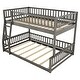 preview thumbnail 11 of 24, Full XL over Queen Wood Bunk Bed with Ladder and Guardrails