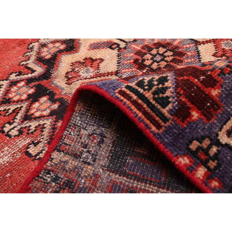 ECARPETGALLERY Hand-knotted Andelz Red Wool Rug - 4'2 x 7'2