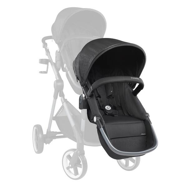 slide 2 of 17, GOLD Pivot Xpand Stroller Second Seat Onyx Black