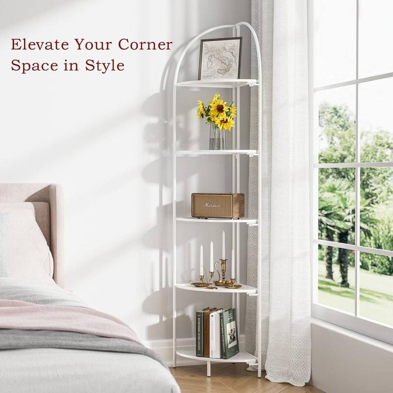 Crofy Foldable 6 Tier Corner Shelf