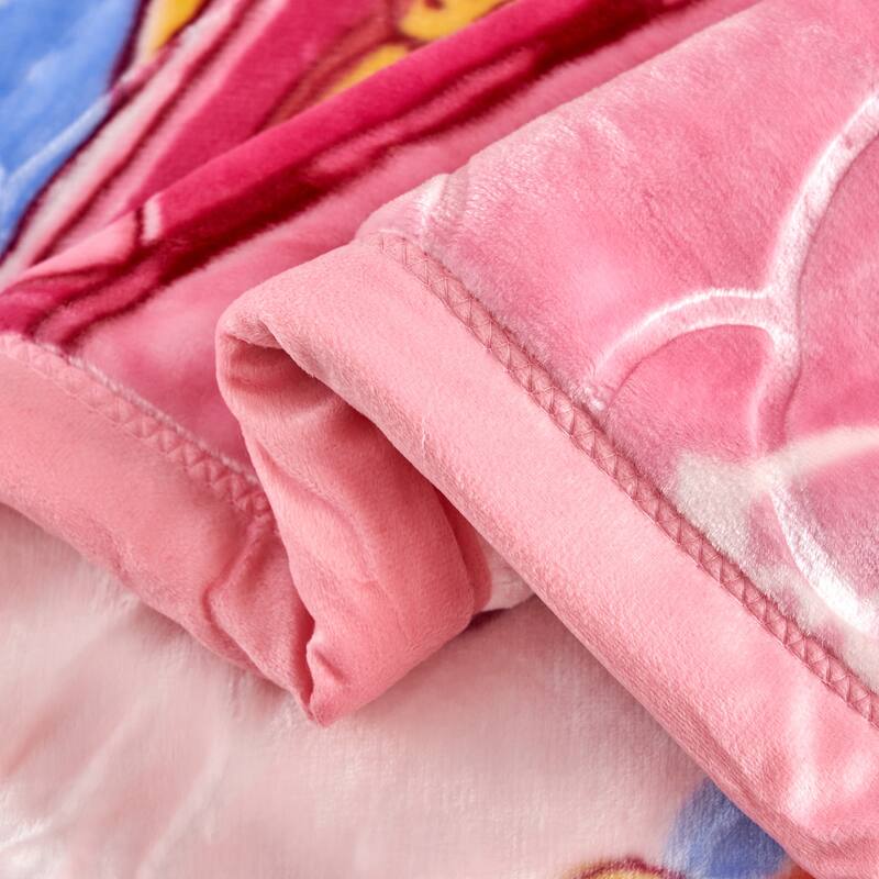 Plush Raschel Korean Printed Fleece Blanket