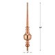preview thumbnail 3 of 3, Victoria Polished Copper Roof Finial