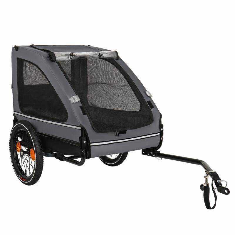 Pet Bike Trailer Dog Cart for Bicycle,Suitable for Small and Medium Pets, Easy Folding Cart Frame, Non-Slip Floor