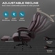 preview thumbnail 7 of 19, BOSSIN Big and Tall Office Chair Executive Heavy Duty Home Chairs with Foot Rest Ergonomic,High Back and Lumbar Support