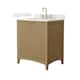 Option Natural Oak / Giotto Quartz Top / Brushed Gold