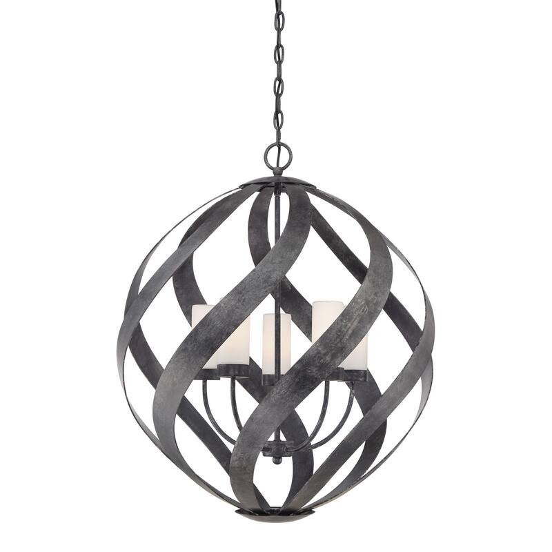 Blacksmith 5-Light Pendant in Old Black Finish