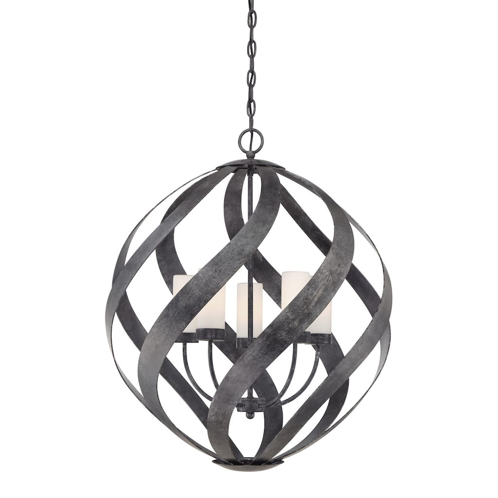 Blacksmith 5-Light Pendant in Old Black Finish