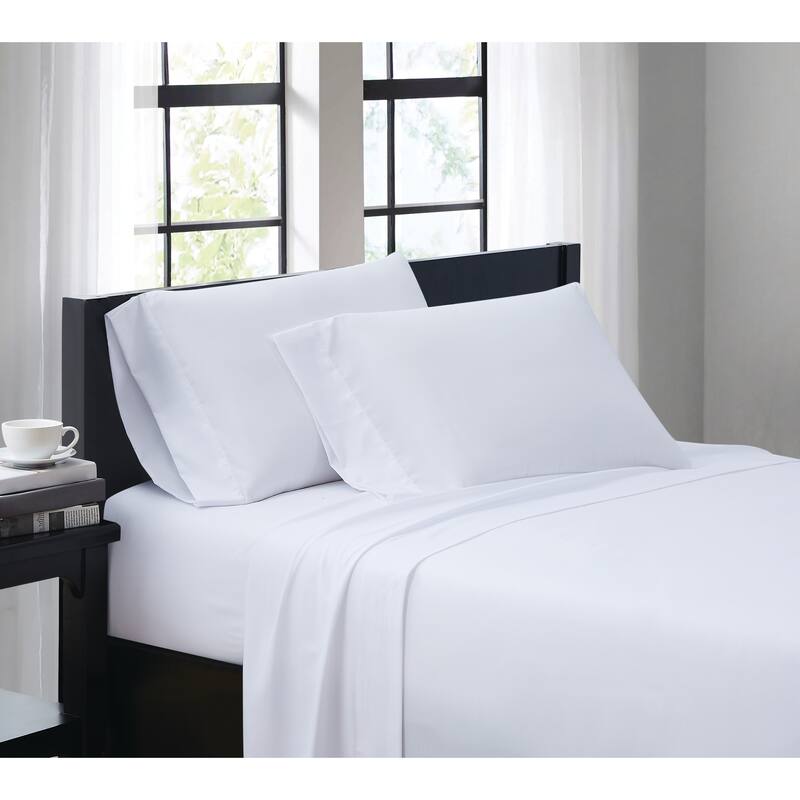 Truly Soft Everyday Solid Bed Sheet Sets - Twin - White