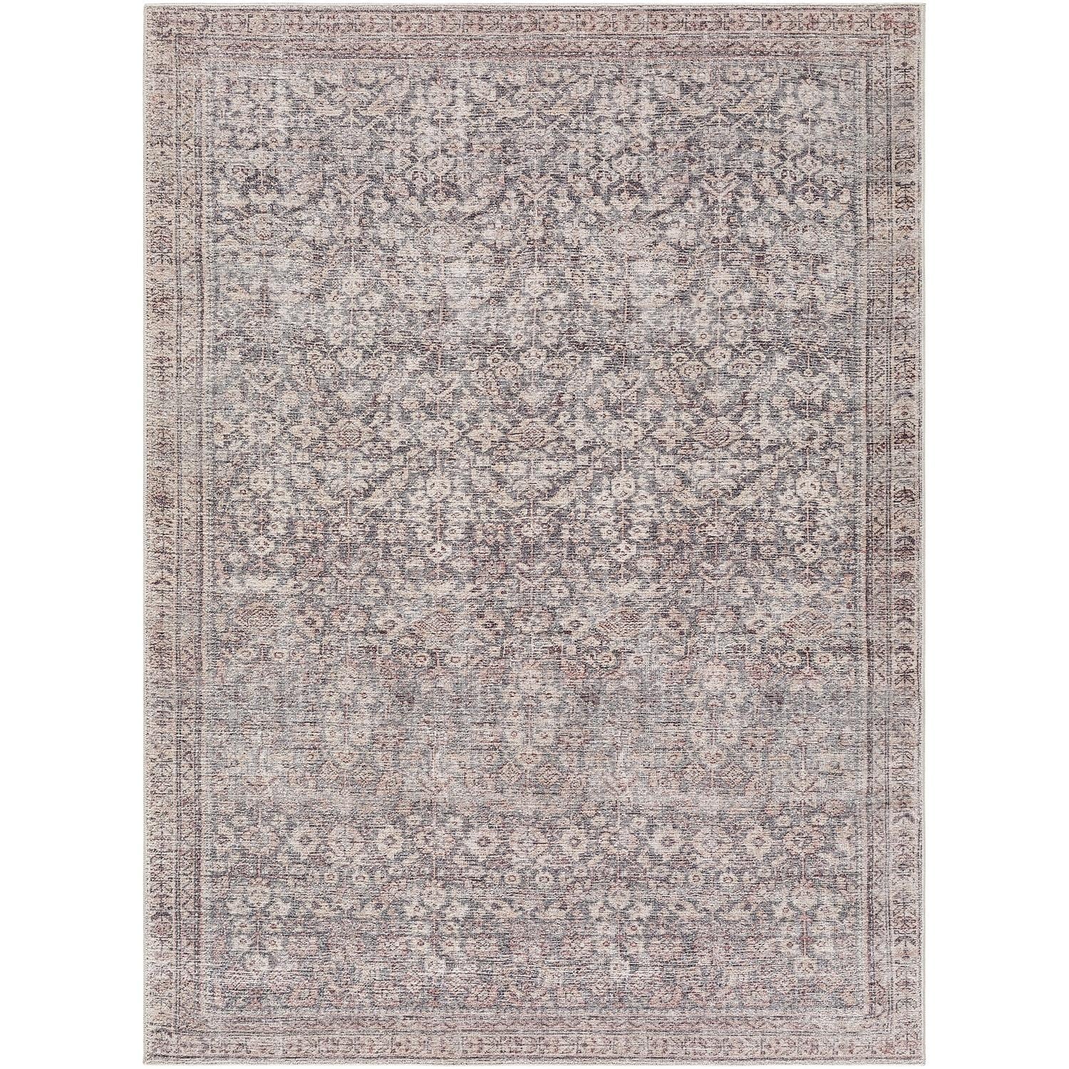 Galey Alix x Livabliss Collins Avenue III Vintage Damask Area Rug.