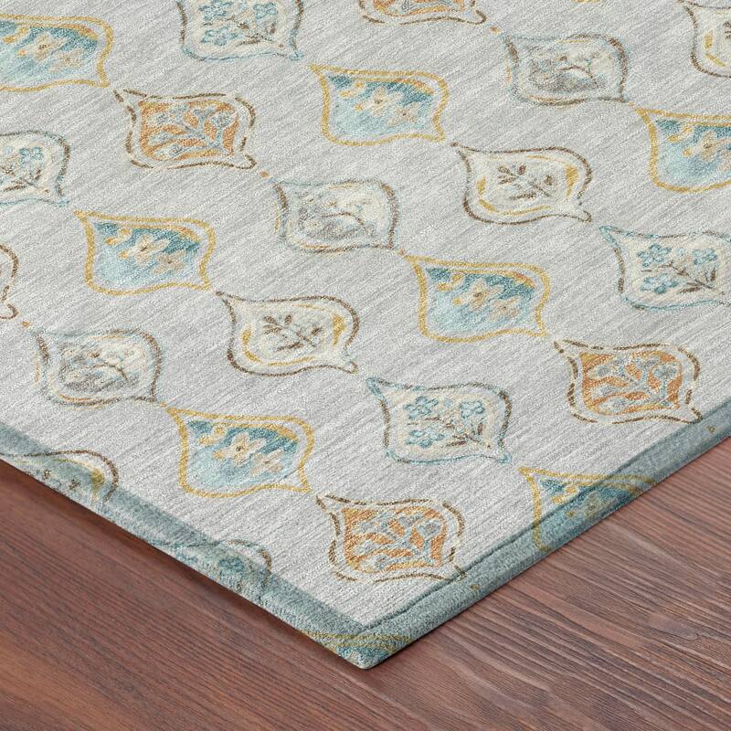 Machine Washable Indoor/ Outdoor Casual Greenwood Chantille Rug