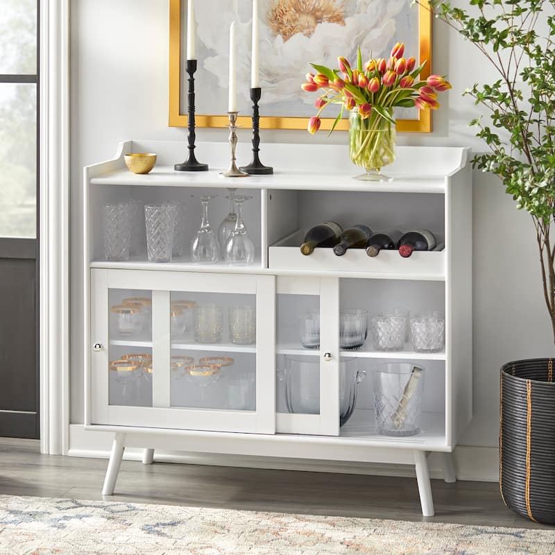 Simple Living Dublin Bar Cabinet - White