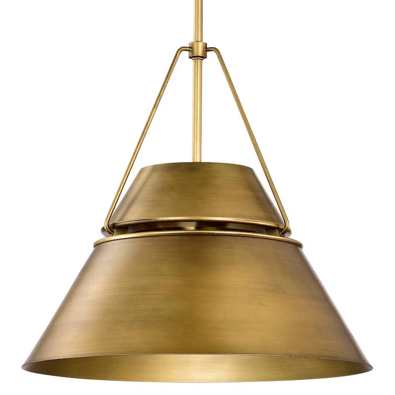 Nuvo Lighting 60/7778 Adina 3 Light 18" Wide Pendant - Natural Brass