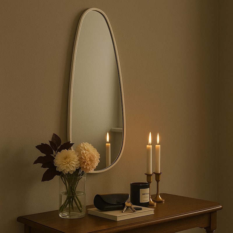 Asymmetrical Bathroom Vanity Mirror Irregular Shaped Wall Mirror