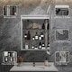 preview thumbnail 13 of 37, Artemis Aluminum Recessed/Surface Mount Bathroom Medicine Cabinet with Mirror and Lights, Dimmable, Anti-Fog, Adjustable Shelf