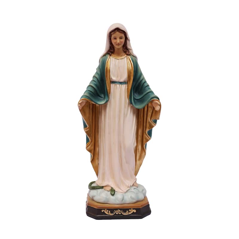 Virgin Mary Outdoor Garden Statue - 23.5"