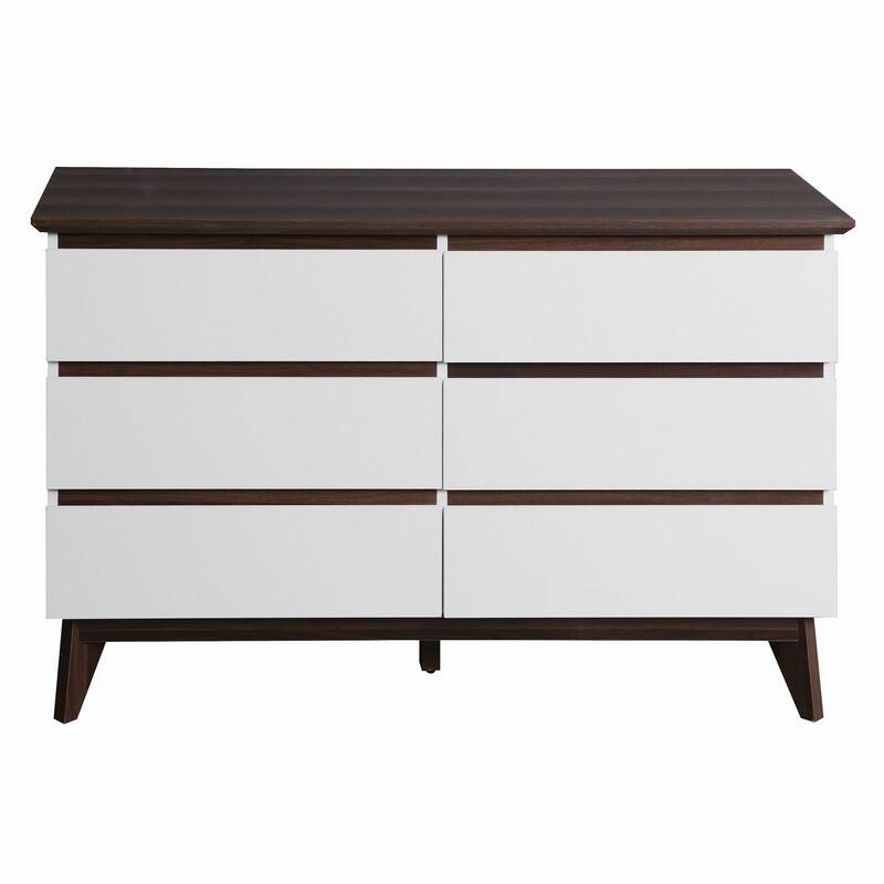 47.2'' W Modern 6-Drawer Storage Chest Dresser