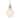 Uttermost Huch 1 Light White Glass Pendant