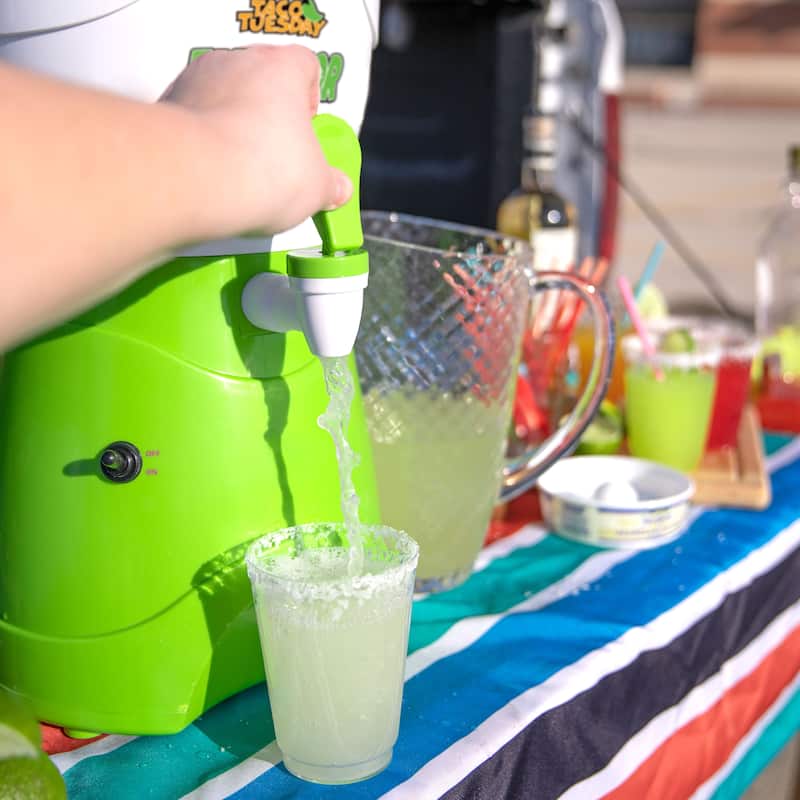 Taco Tuesday 1-Gallon AC/DC Tailgater Party Frozen Margarita & Slush Machine, Green