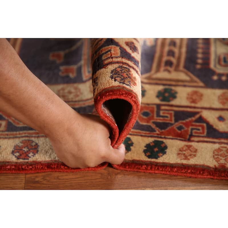 Vegetable Dye Meshkin Persian Vintage Area Rug Handmade Wool Carpet - 5'1"x 9'2"