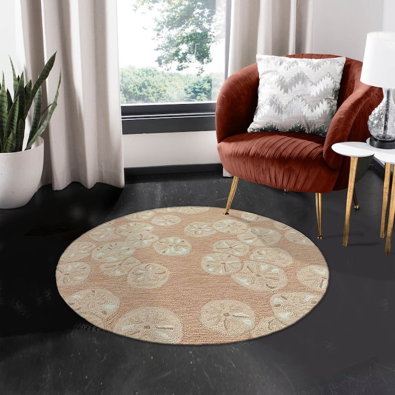 Liora Manne Capri Sea Biscuit Indoor/Outdoor Area Rug Seafoam 1'8" x 2'6"