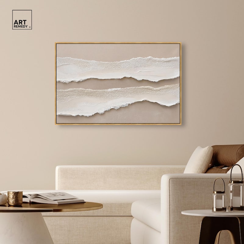 Textured Sea III Canvas by Art Remedy