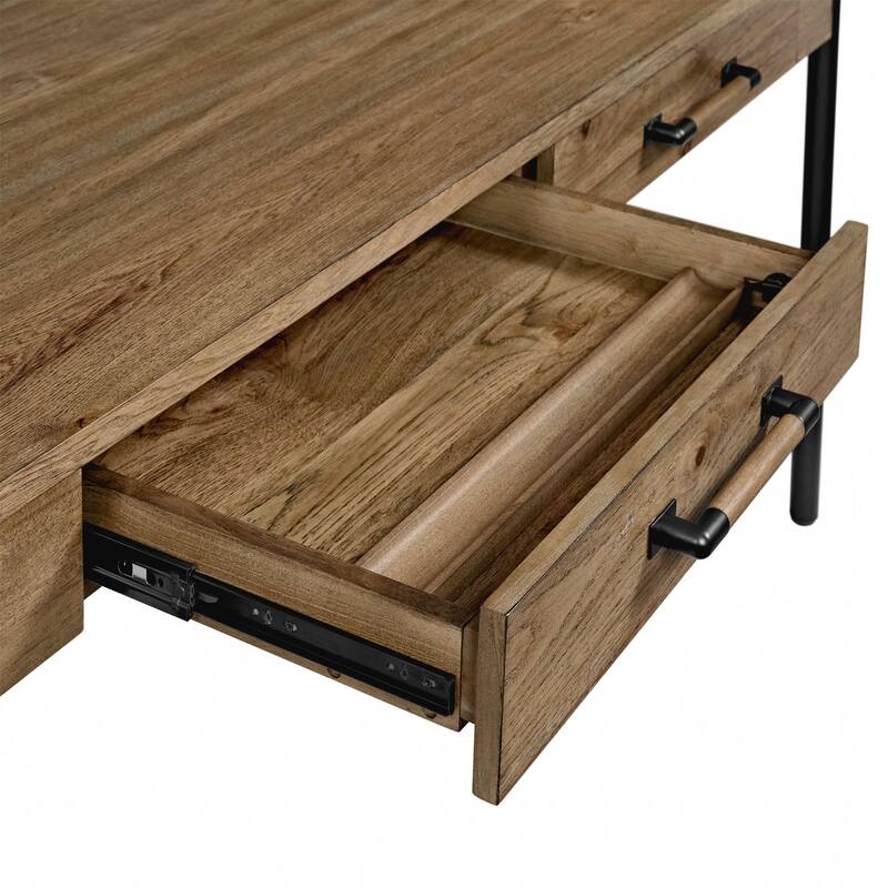 Norcross 60" Writing Desk, Hickory