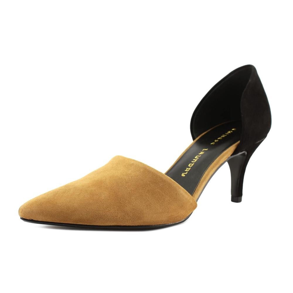 camel color high heels