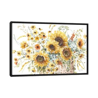 iCanvas "Sunflowers Forever I" by Lisa Audit Framed Canvas Print - Bed ...