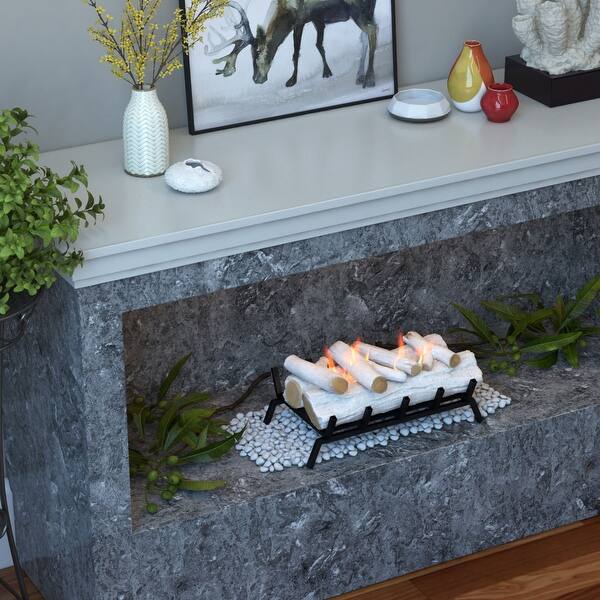 Shop Regal Flame 24 Inch Convert To Ethanol Fireplace Log Set With