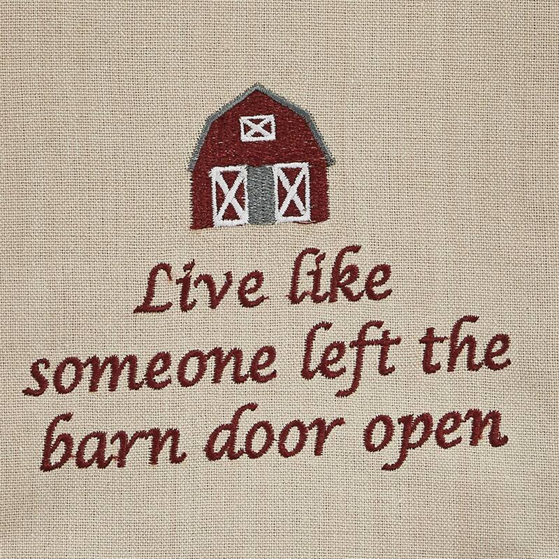 Park Designs Live Like Dishtowel Set of 2 - 18" X 28"