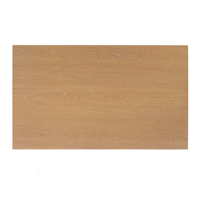 Modern 6-Piece Dining Set, Rectangle Table with 4 Upholstered Chairs and Bench for Dining Room Enjoyment