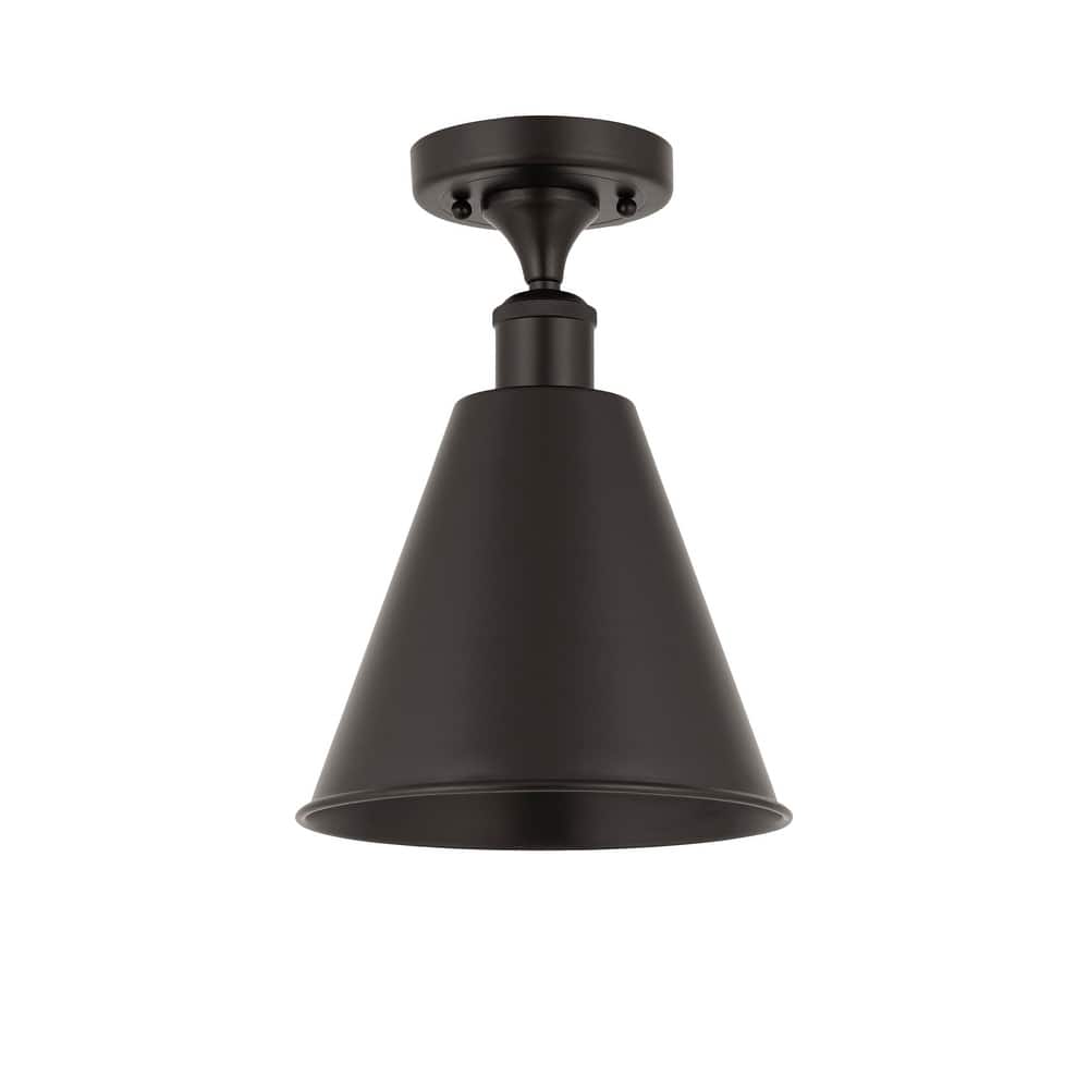 Innovations Lighting Ballston Cone - 1 Light 8" Semi-Flush Mount