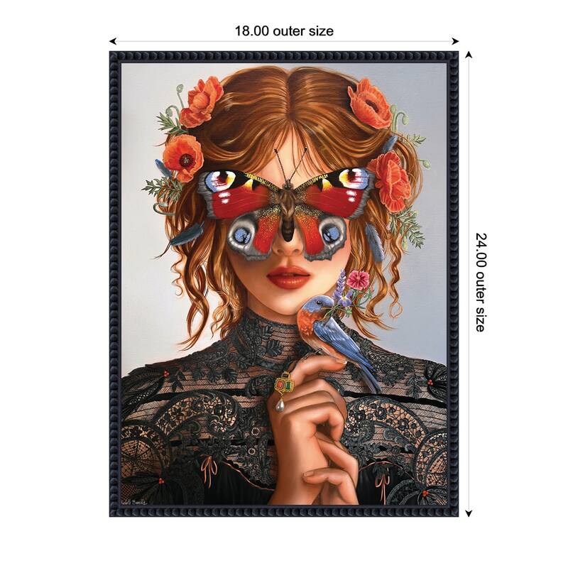 Kate and Laurel Dreamer by Charlotte Brindley Framed Canvas Wall Art Print